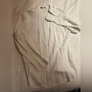 Eileen Fisher Cream Lightweight Shirt